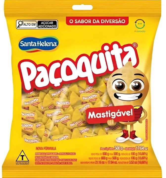Bala Mast Amendoim Pacoquita 600g Santa Helena