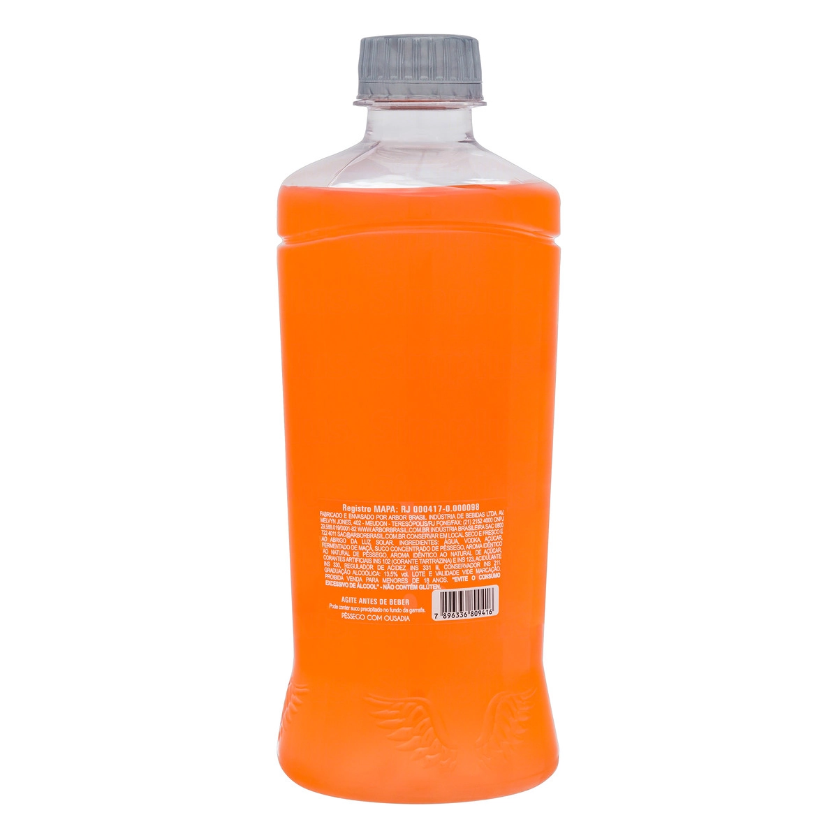 Coquetel Alcoólico Pêssego Com Vodka Ousadia Garrafa 500ml