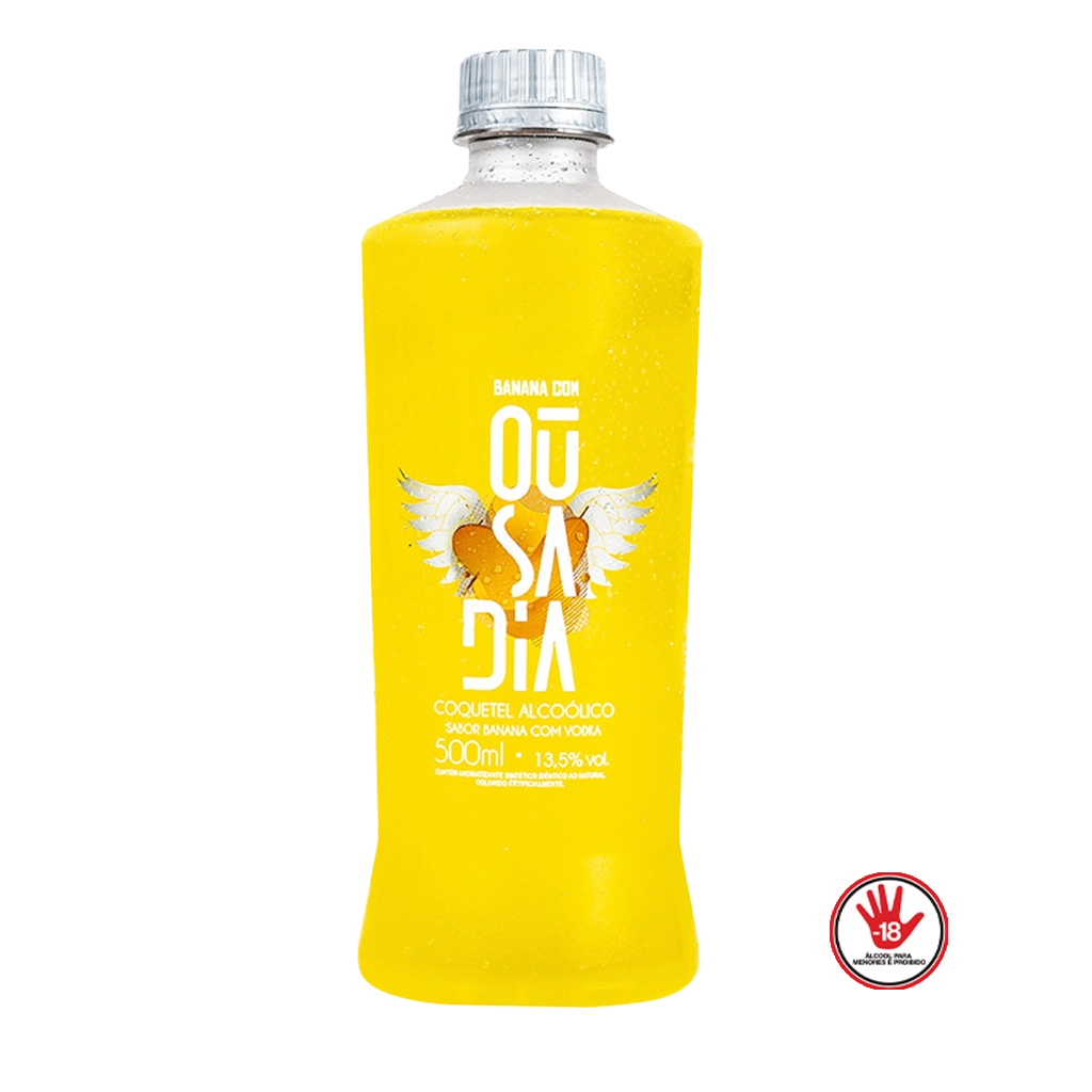 Coquetel De Vodka Ousadia 500ml Banana