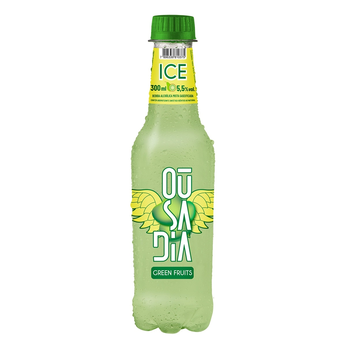 Vodka Ousadia Ice Pet 300ml Green Fruits