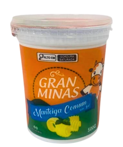 Manteiga Sem Sal Gran Minas 500g
