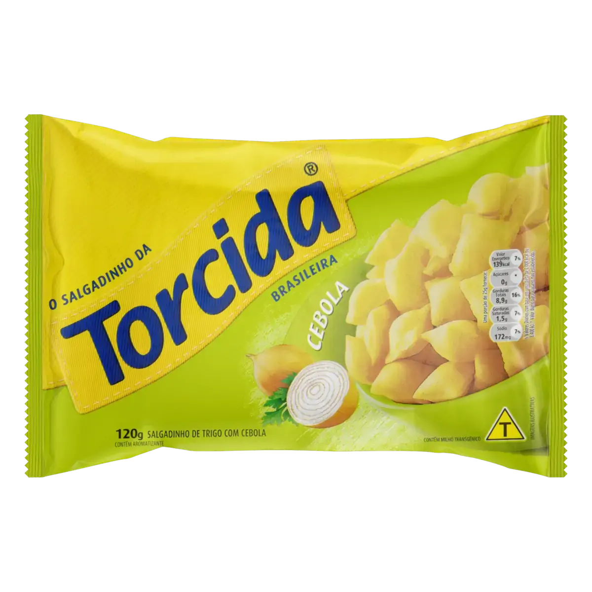 Salgadinho De Trigo Cebola Torcida Pacote 120g