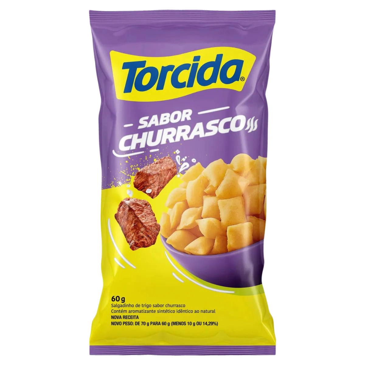 Salgadinho De Trigo Churrasco Torcida Pacote 70g