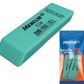 Borracha Natural Verde Clean Mercur 2 Unidades