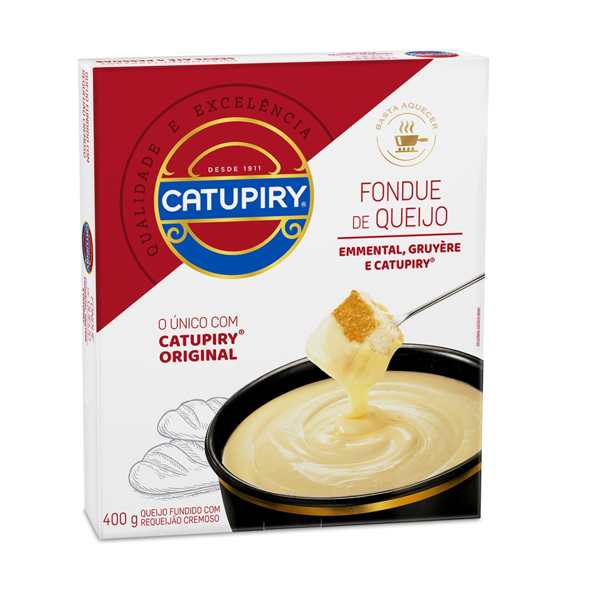 Fondue De Queijo Emmental, Gruyère E Catupiry Original Apeti Caixa 400g