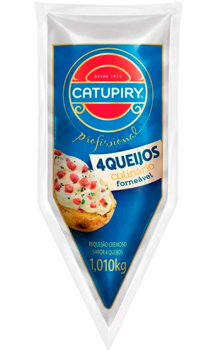 Requeijão Cremoso 4 Queijos Uso Culinário Catupiry Profissional Bisnaga 1,01kg