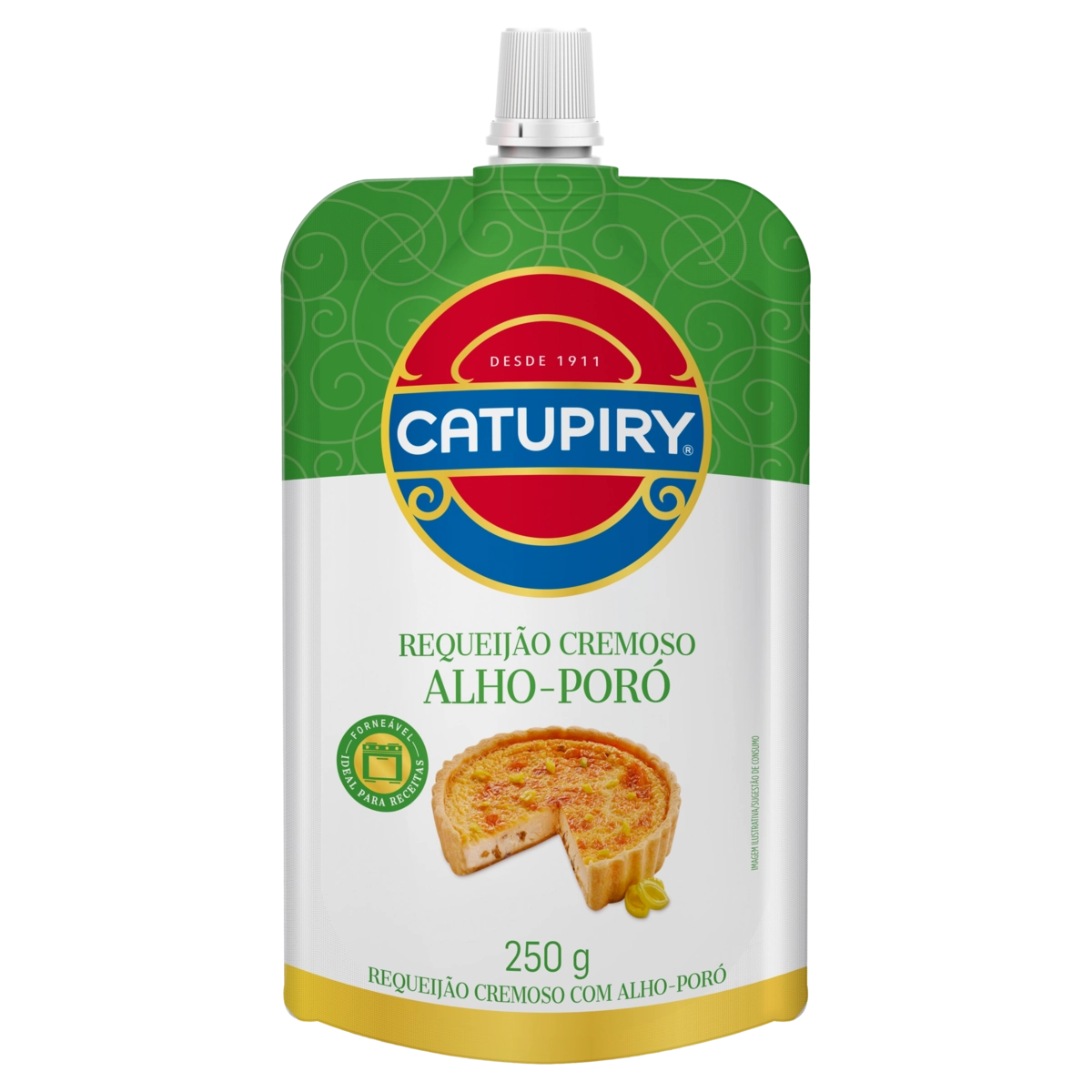 Requeijão Cremoso Com Alho Poró Catupiry Squeeze 250g