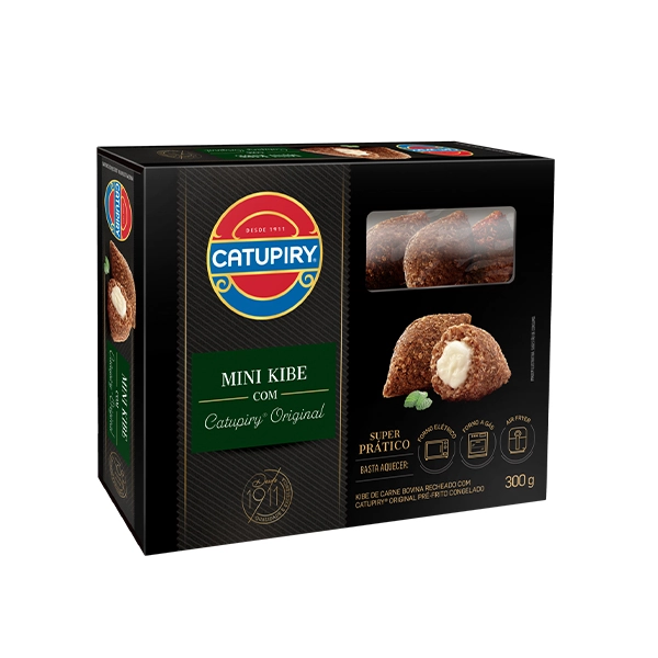 Miniquibe Congelado Pré Frito Recheio Catupiry Original Caixa 300g