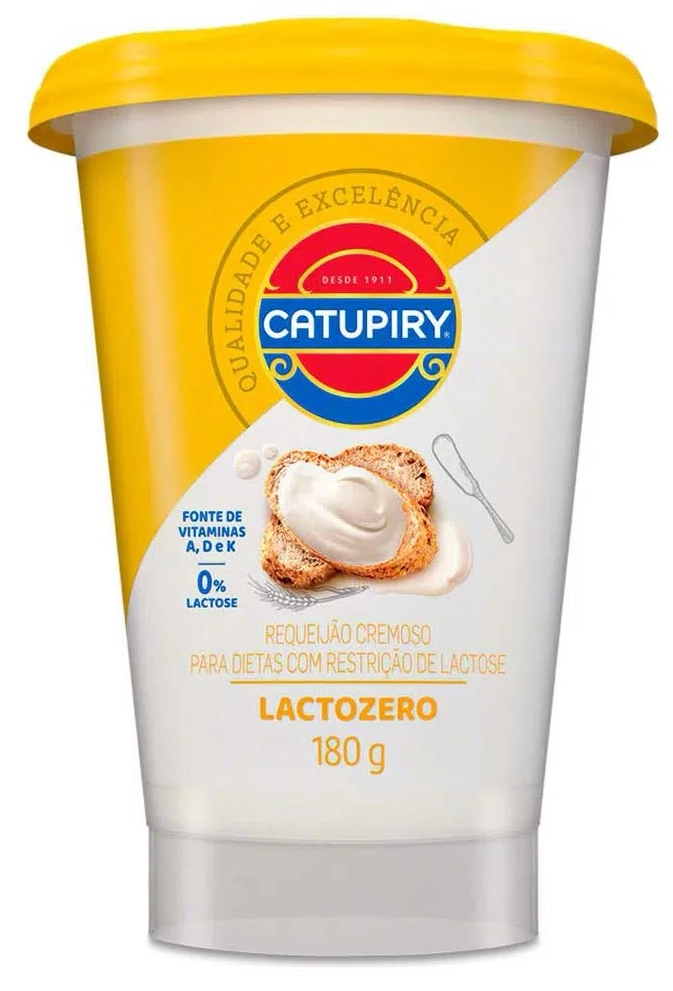 Requeijão Cremoso Zero Lactose Catupiry Copo 180g