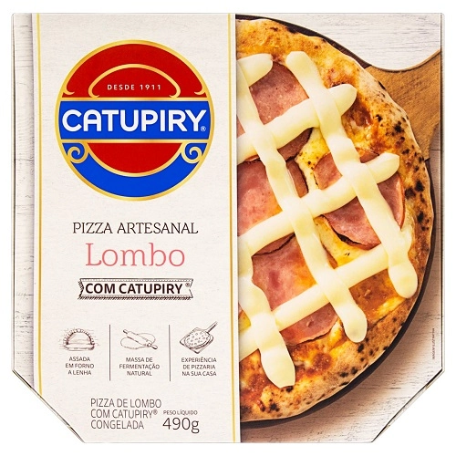 Pizza Artesanal Lombo Catupiry Caixa 490g