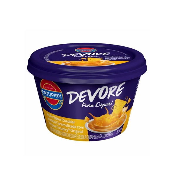 Queijo Fundido Cheddar Cebola Caramelizada Com Shoyu E Catupiry Original Devore 150g