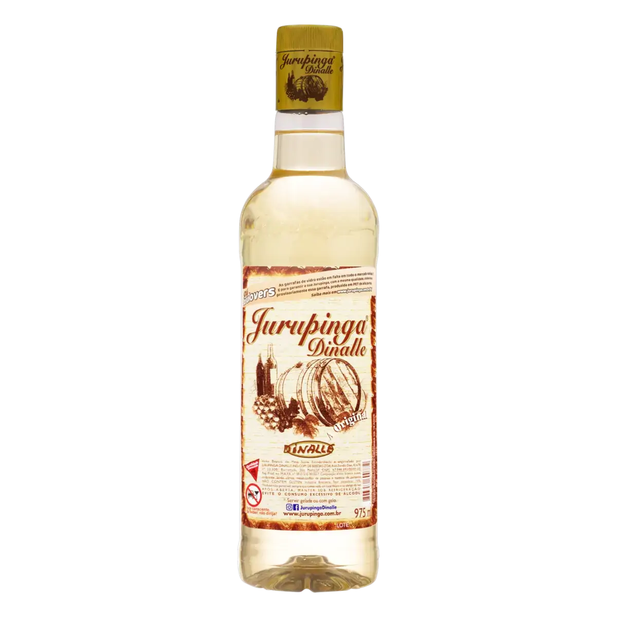 Vinho Brasileiro Branco Suave Jurupinga Dinalle Garrafa 975ml