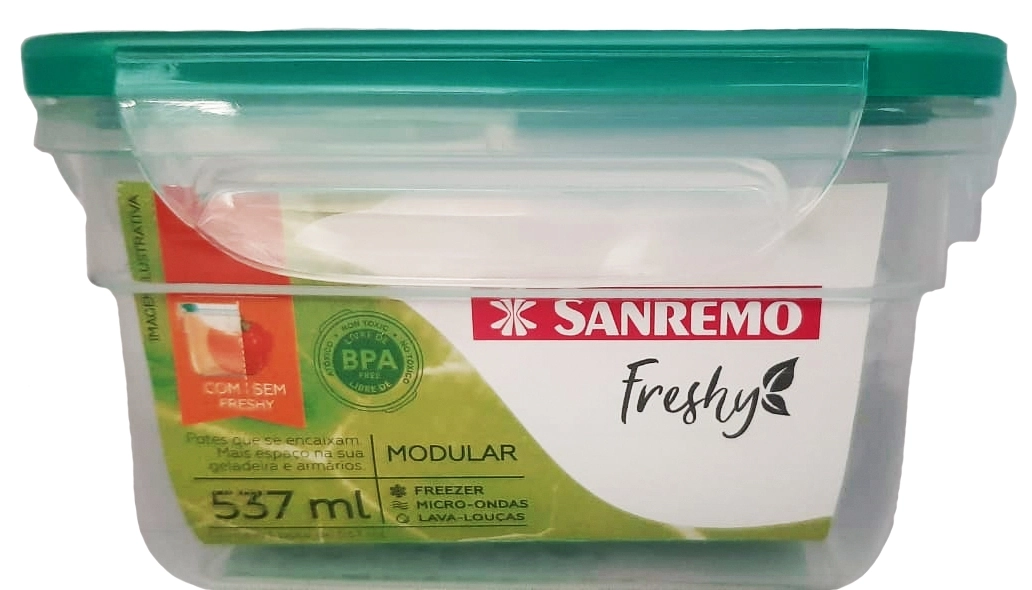 Pote Com Travas Plast Sanremo.537ml
