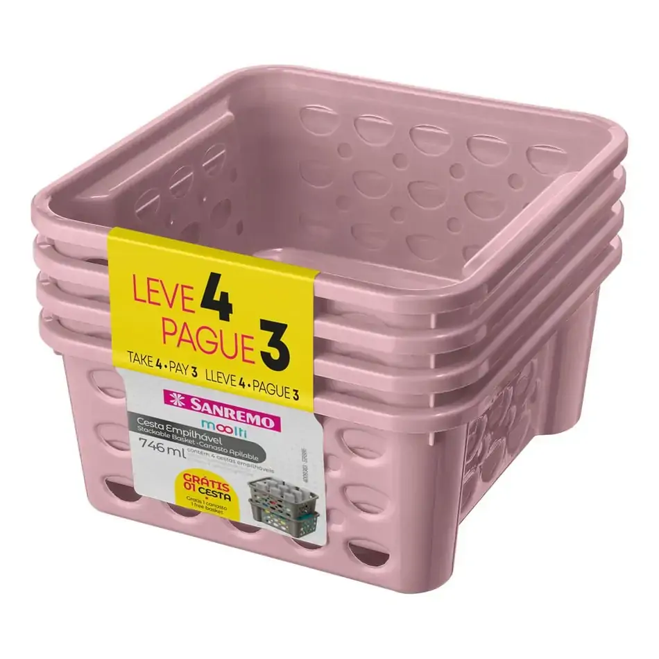 Conj.cesta Plast.sanremo 746ml