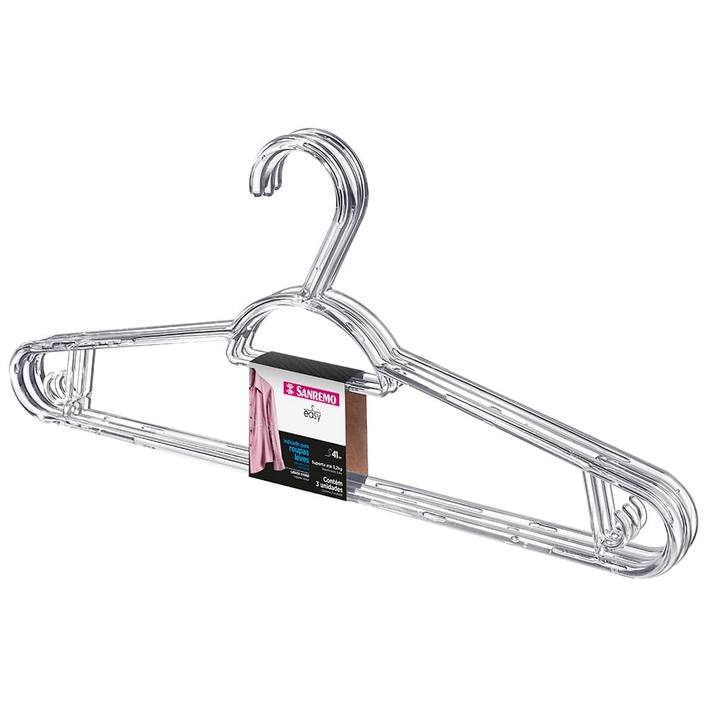 Cabide Mult Plastico 3pc Ref Pr9115 3