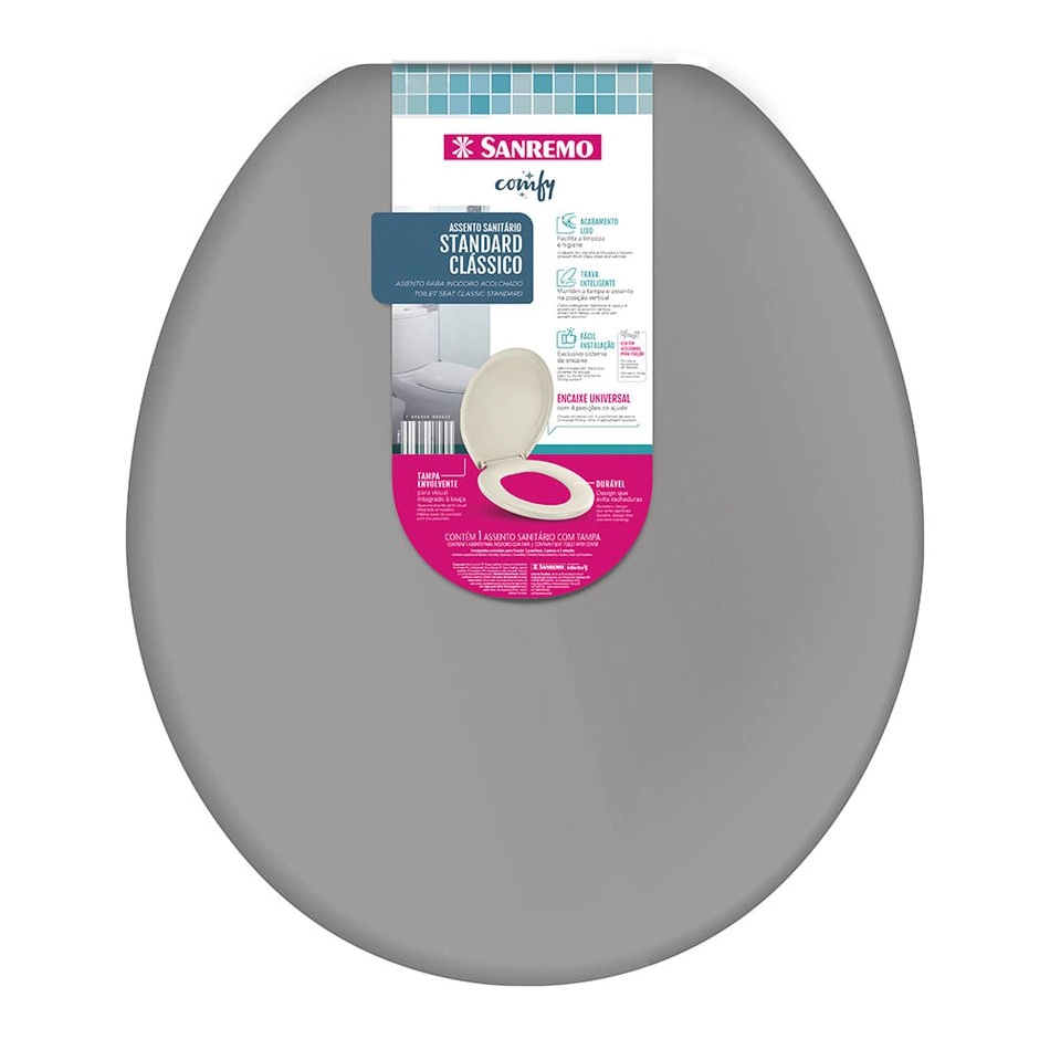 Assento Sanit Standard Sanremo Classico Cinza
