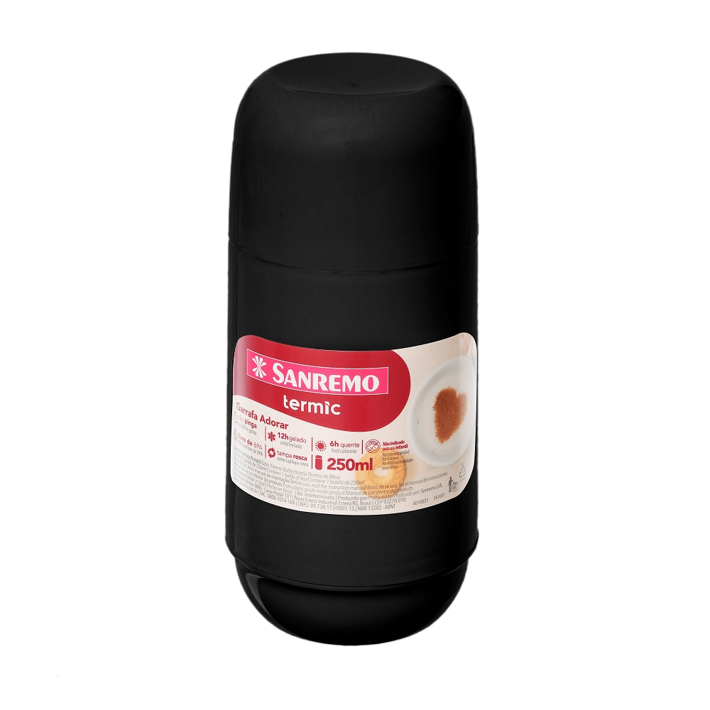 Garrafa Term Sanremo Adorar Preta 250ml