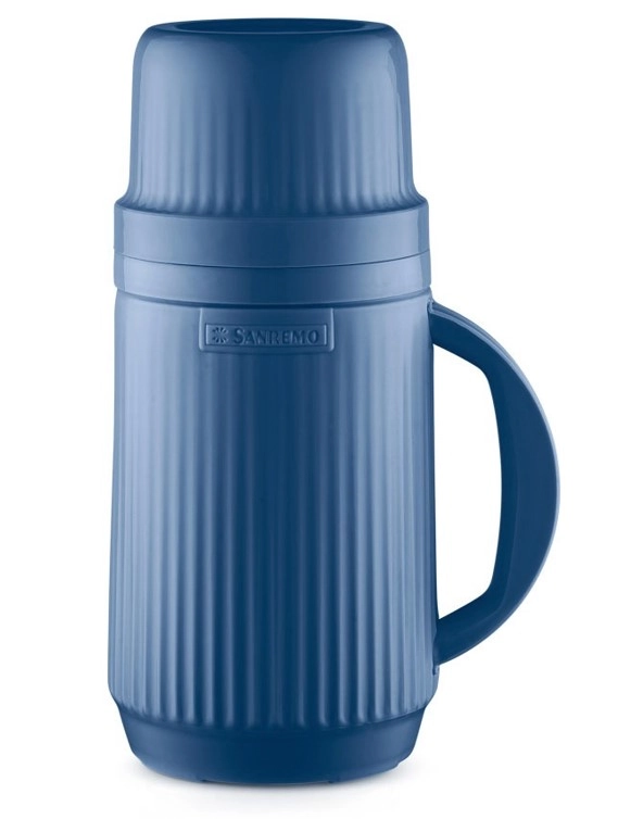 Garrafa Termica Plastico Alegra Azul 500ml Sr10902 Sanremo