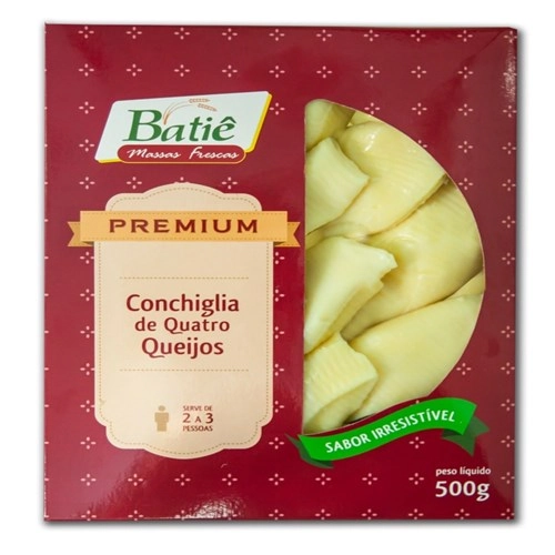 Massa Batie Conchiglia 4 Queijos 500g