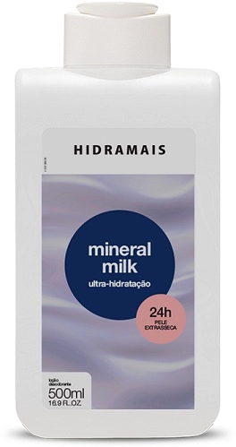 Loção Hidratante Intensiva 24 Horas Milk Mineral 500ml Hidramais
