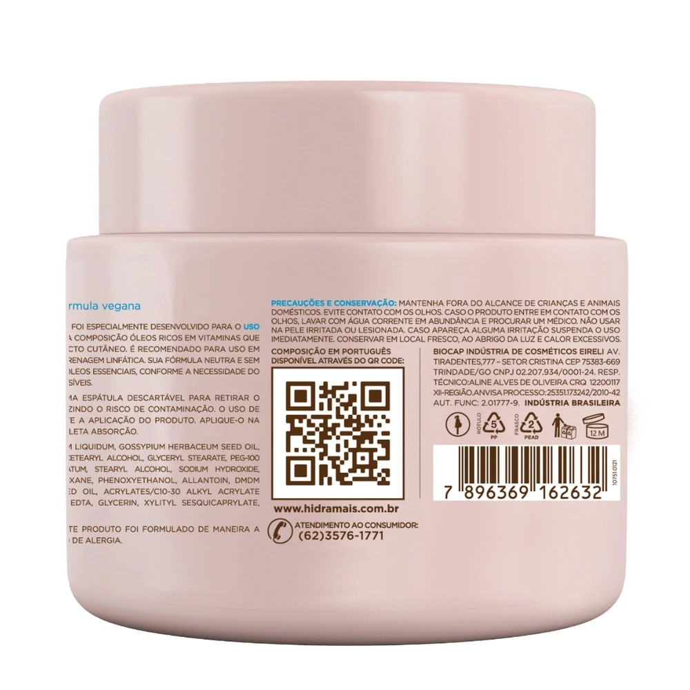 Creme Mass Hidramais 500g Neutro