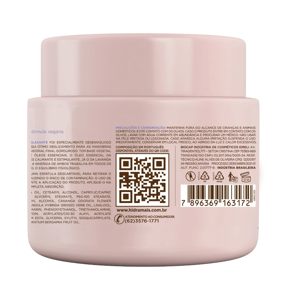 Hidramais Cr Des Mas Relax 500g