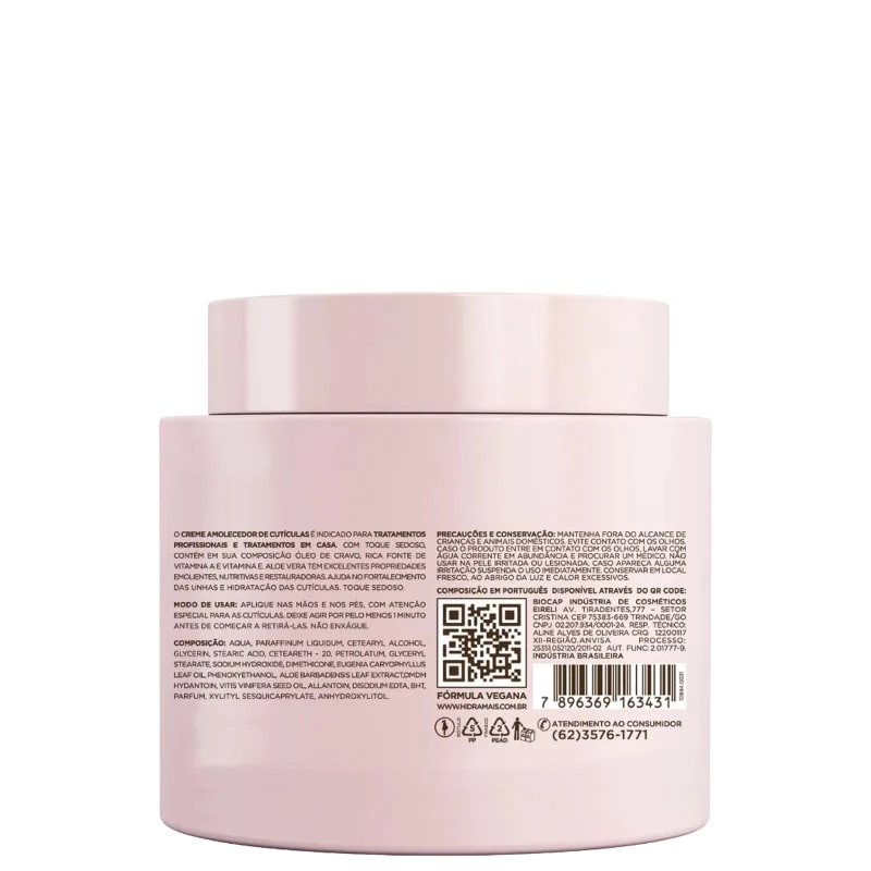 Cr Amolecedor De Cuticulas Hidramais 220gr