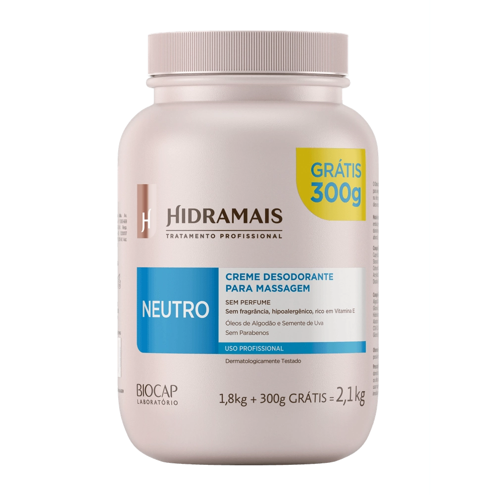 Cr De Massagem Hidramais 1,8kg Gts 300g Neutro