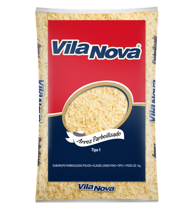 Arroz Vila Nova Beneficiado Parboilizado Longo Fino Tipo 1 1kg