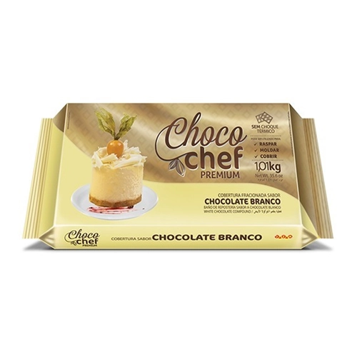 Cobertura Choc Chef Jazam 1,010kg Branco