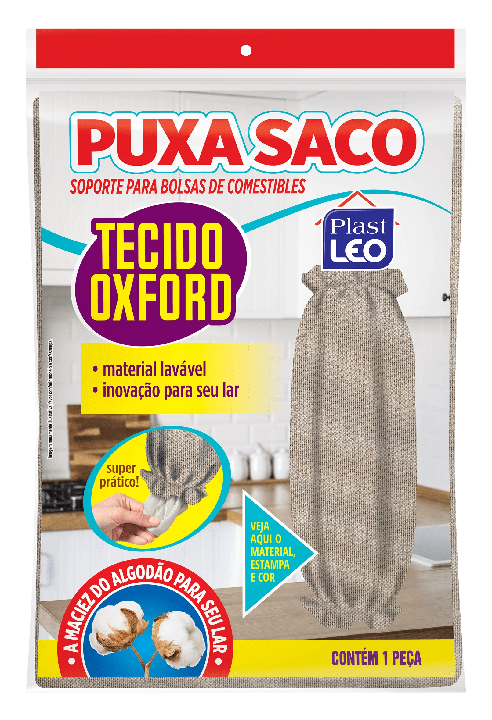 Puxa Saco Estampa Floral 223 F Plast Leo