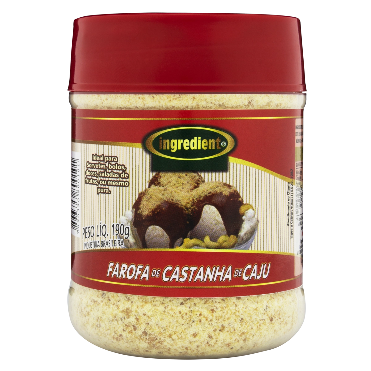 Farofa De Castanha De Caju Ingredient Pote 190g