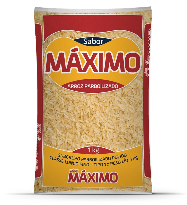 Arroz S. Máximo Beneficiado Parboilizado Longo Fino Tipo 1 1kg