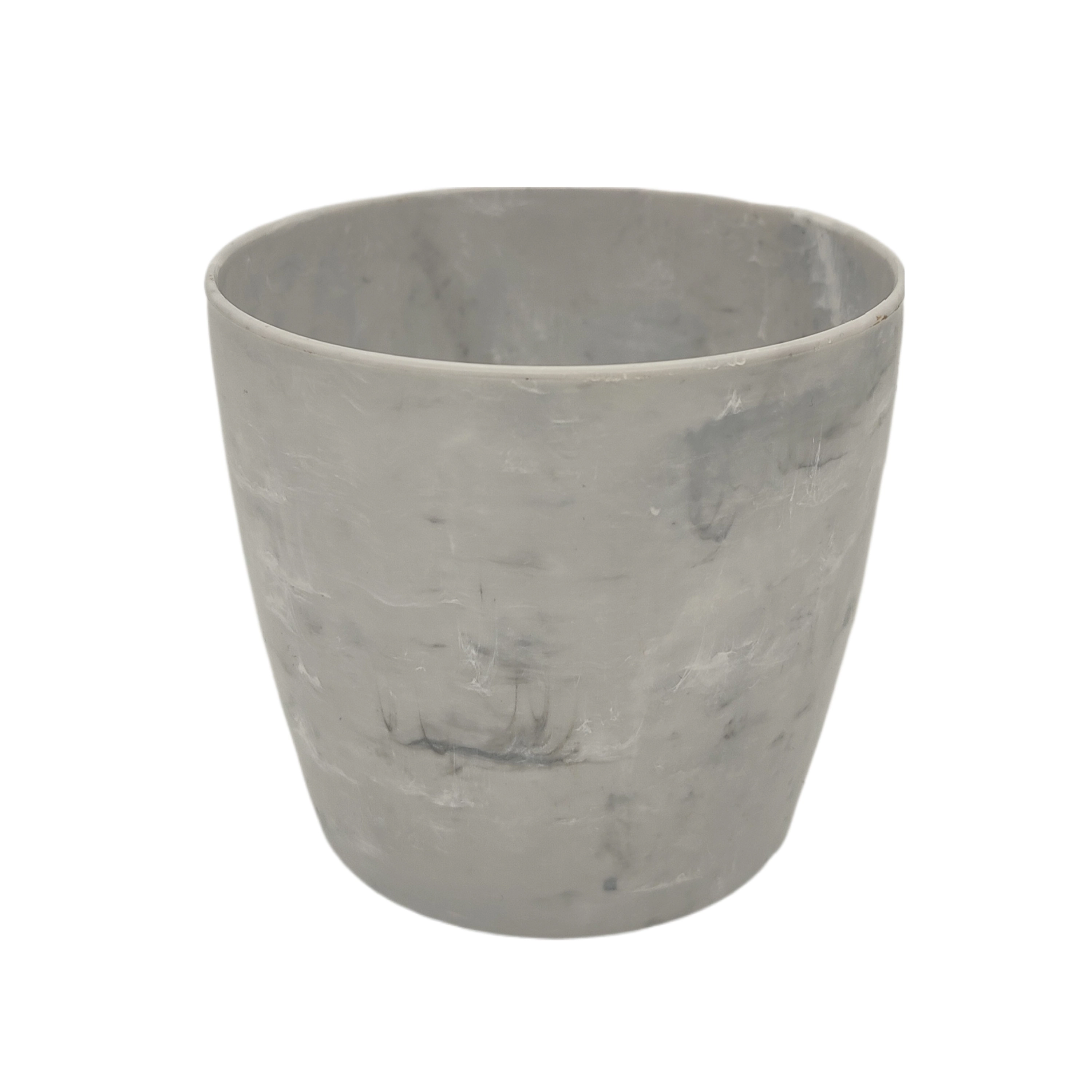 Cachepo Elegance Redondo Branco Carrara 00
