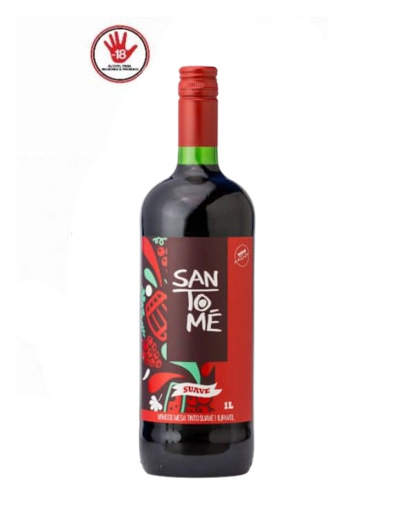 Vinho San Tome Frisante Tinto Suave 1lt