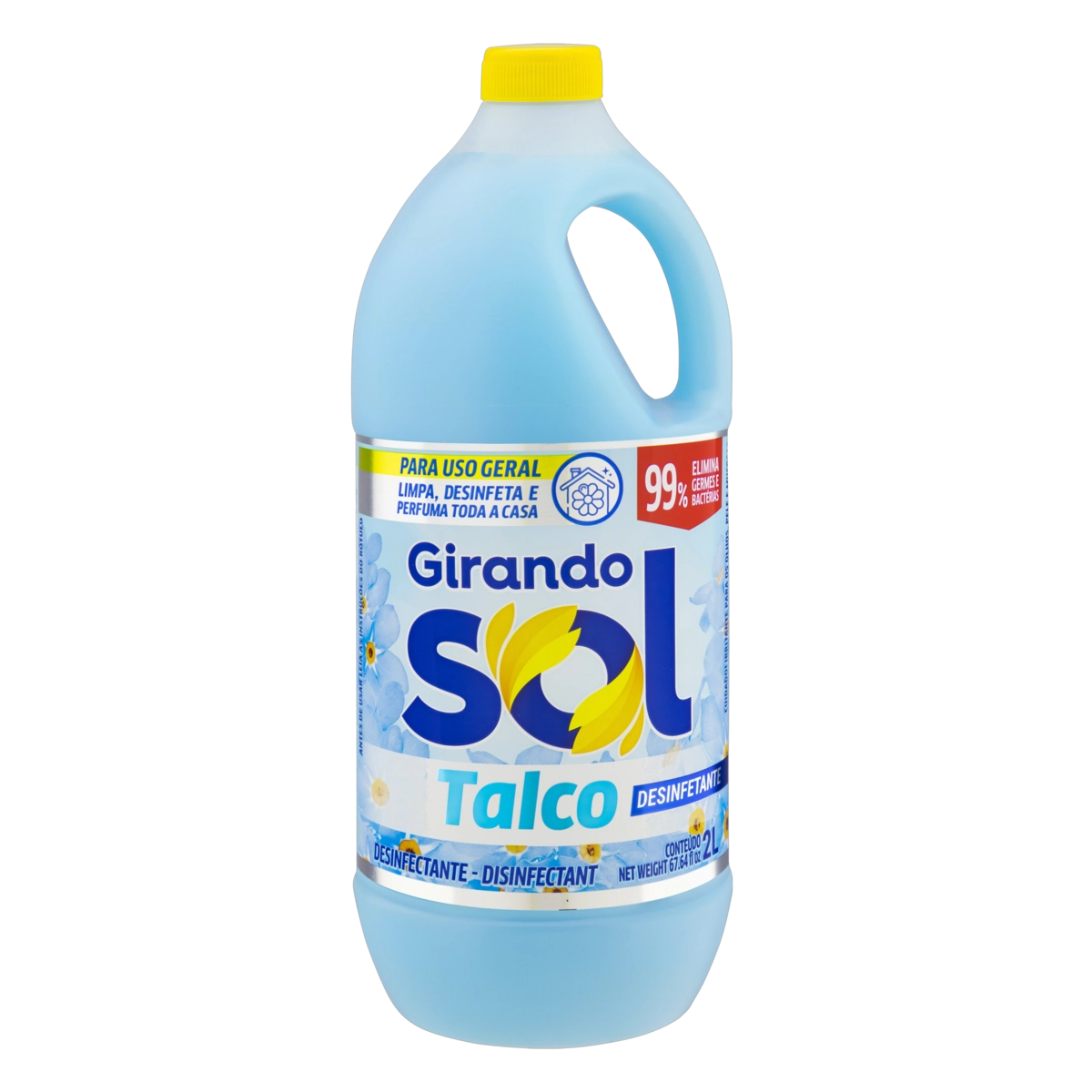 Desinfetante Talco Girando Sol Frasco 2l