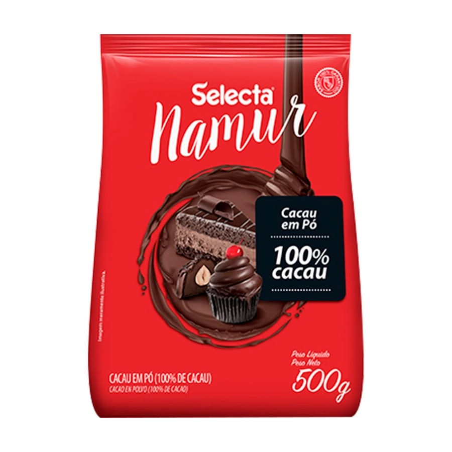 Cacau Em Po 100 Selecta Namur 500g Duas Rodas