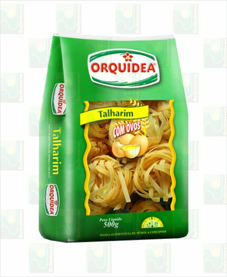 Macarrão De Sêmola Com Ovos Talharim Orquídea Pacote 500g