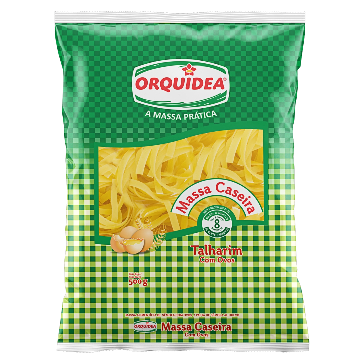 Macarrão De Sêmola Com Ovos Caseiro Ninho Orquídea Pacote 500g