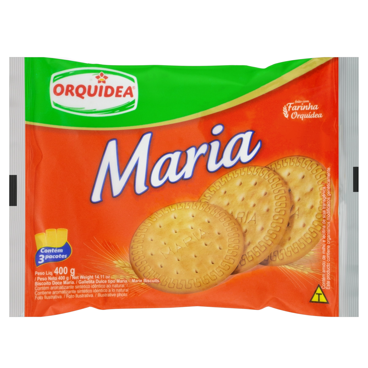 Biscoito Maria Orquídea Pacote 400g