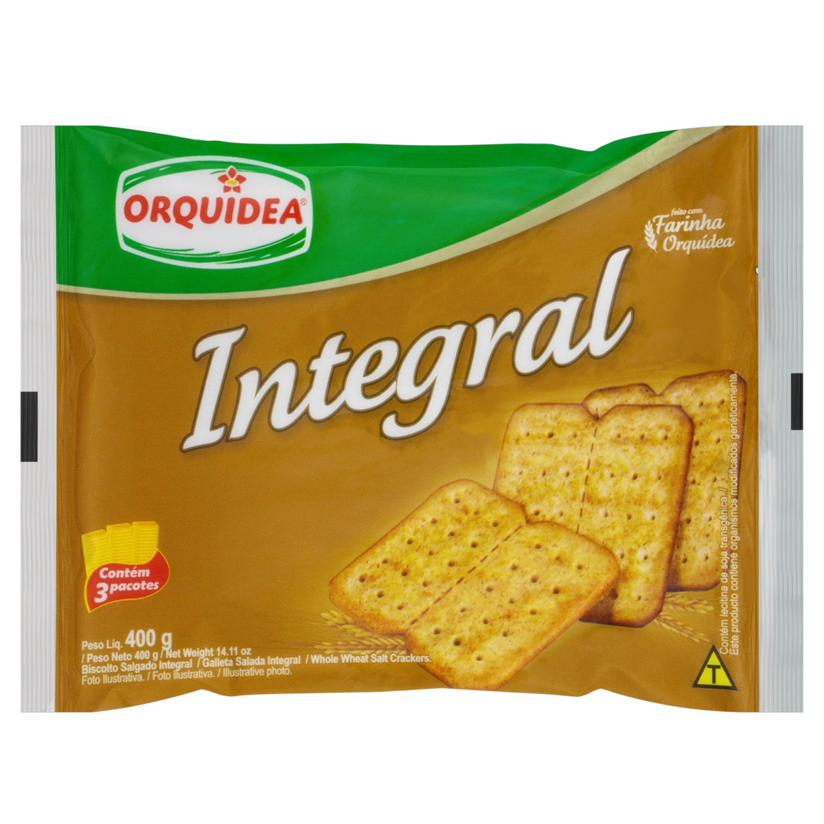 Biscoito Integral Orquídea Pacote 400g