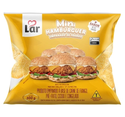 Mini Hamburguer Lar 300g Emp Frango