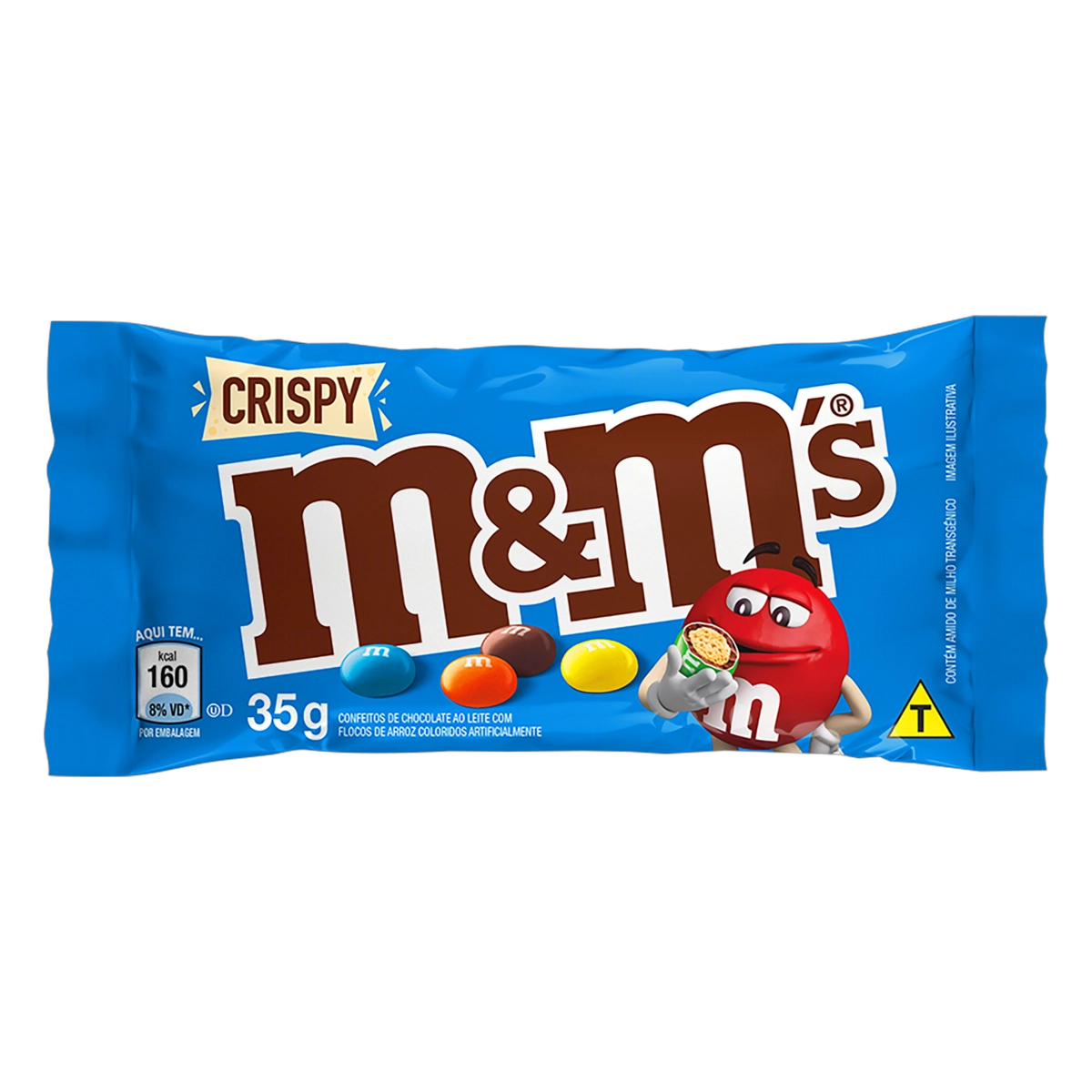 Confeito De Chocolate Ao Leite M Ms Crispy Pacote 35g