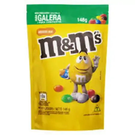 Confeito De Chocolate Ao Leite Com Amendoim M Ms Sachê 148g