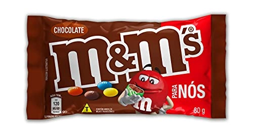 Confeito De Chocolate Ao Leite M Ms Para Nós Pacote 80g
