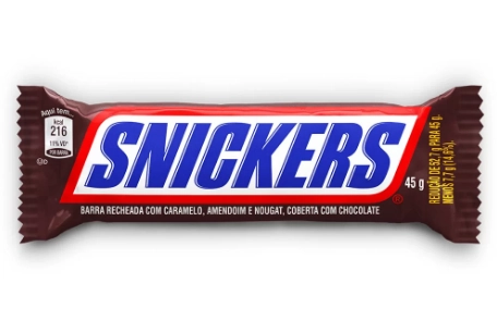 Chocolate Snickers Pacote 45g