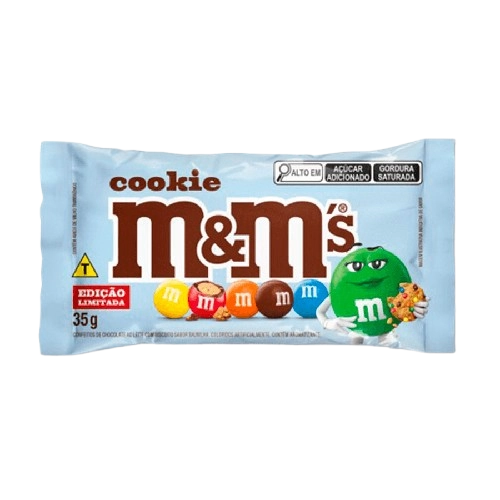 Confeito De Chocolate Ao Leite Com Cookie M Ms Pacote 35g