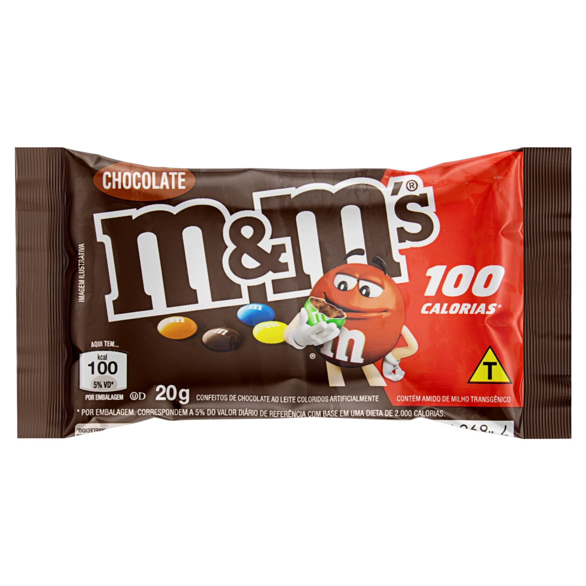Confeito De Chocolate Ao Leite M Ms Pacote 20g