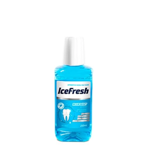 Enxaguante Bucal Antisséptico Menta Plus Ice Fresh Frasco Leve 500ml Pague 350ml