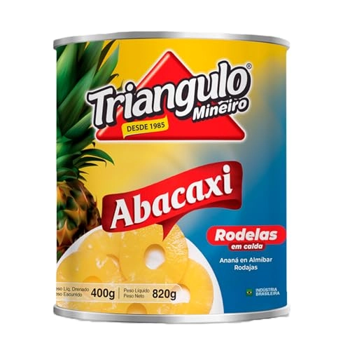 Abacaxi Em Calda Rodelas Triangulo Mineiro Lata 400g